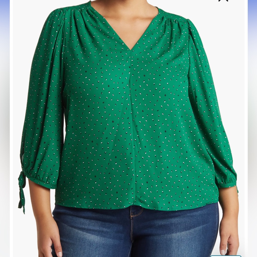 Green Blouse by Renee C